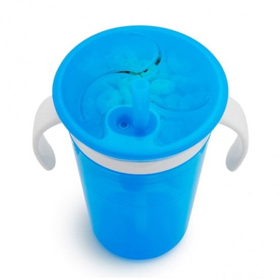 Munchkin SnackCatch & Sip 2-in-1 Snack Catcher & Spill-Proof Cup - Blue