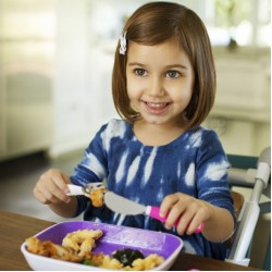 Munchkin Toddler Fork, Knife & Spoon Set - Pink