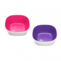 Munchkin Splash Toddler Bowls - Pink/Purple