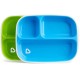 Munchkin Splash Toddler Divided Plates - Blue / Green