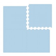 Nido Nido Plain Color Floor Mat - Blue  62 x 62 x 1.3 cm x 4 pcs (Includes edge strip)