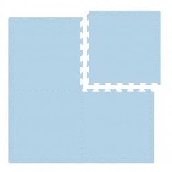 Nido Nido Plain Color Floor Mat - Blue  62 x 62 x 1.3 cm x 4 pcs (Includes edge strip)
