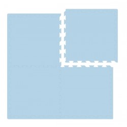 Nido Nido Plain Color Floor Mat - Blue  62 x 62 x 1.3 cm x 4 pcs (Includes edge strip)