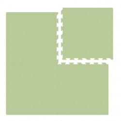 Nido Nido Plain Color Floor Mat - Green 62 x 62 x 1.3 cm x 4 pcs (Includes edge strip)