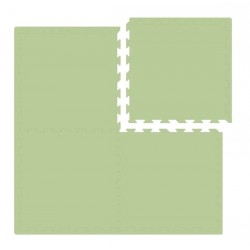 Nido Nido Plain Color Floor Mat - Green 62 x 62 x 1.3 cm x 4 pcs (Includes edge strip)