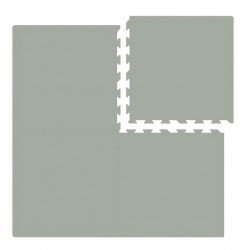 Nido Nido Plain Color Floor Mat - Grey 62 x 62 x 1.3 cm x 4 pcs (Includes edge strip)
