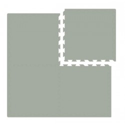 Nido Nido Plain Color Floor Mat - Grey 62 x 62 x 1.3 cm x 4 pcs (Includes edge strip)