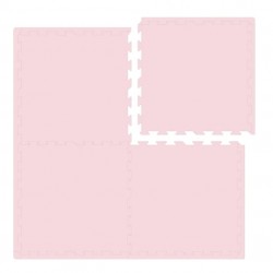 Nido Nido Plain Color Floor Mat - Pink 62 x 62 x 1.3 cm x 4 pcs (Includes edge strip)