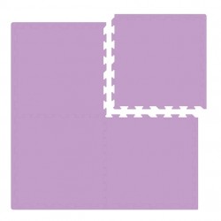 Nido Nido Plain Color Floor Mat - Purple 62 x 62 x 1.3 cm x 4 pcs (Includes edge strip)