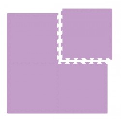 Nido Nido Plain Color Floor Mat - Purple 62 x 62 x 1.3 cm x 4 pcs (Includes edge strip)