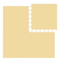 Nido Nido Plain Color Floor Mat - Yellow  62 x 62 x 1.3 cm x 4 pcs (Includes edge strip)