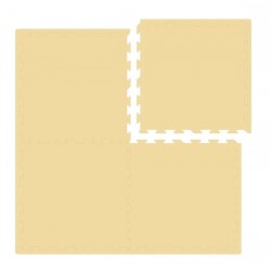 Nido Nido Plain Color Floor Mat - Yellow  62 x 62 x 1.3 cm x 4 pcs (Includes edge strip)