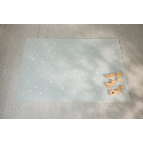 Nido Nido Stylish Series Floor Mat - Star and Moon Gray 62 x 62 x 1.3 cm x 6 pcs (Includes edge strip)