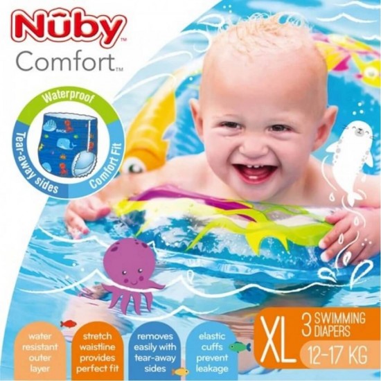 Nuby Comfort disposable swimming pants - Blue XL ( 3 pcs)