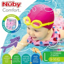 Nuby Comfort disposable swimming pants -Pink Large ( 3 pcs)