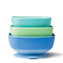 Nuby Suction Bowl - Blue / 3 Pack