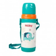 Nuby Clik-it™ Insulated Stainless Steel Bottle 360 ml - Elephant