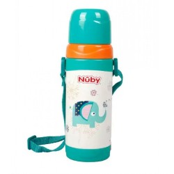 Nuby Clik-it™ Insulated Stainless Steel Bottle 360 ml - Elephant