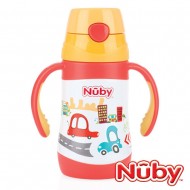 Nuby Clik-it™ Insulated Stainless Steel Flip-It Straw Bottle 280ml - Car