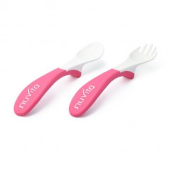 Nuvita Cutlery set - EasyEating Pink