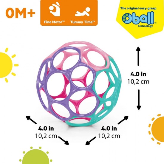 Bright Starts Oball Classic Easy-Grasp ball Pink/Purple
