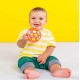 Bright Starts Oball Rattle Easy-Grasp ball Orange Red