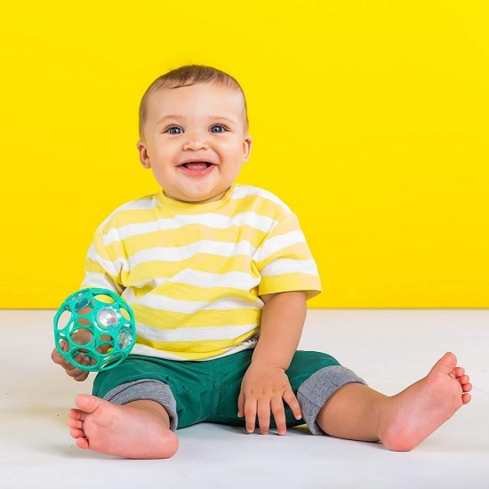 Bright Starts Oball Rattle Easy-Grasp ball Teal