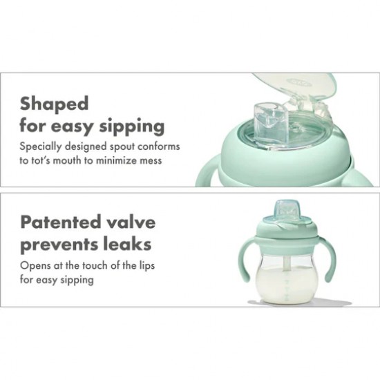 Oxo tot Transitions Soft Spout Sippy Cup With Removable Handles 150ml - Opal