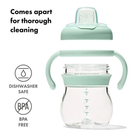 Oxo tot Transitions Soft Spout Sippy Cup With Removable Handles 150ml - Opal