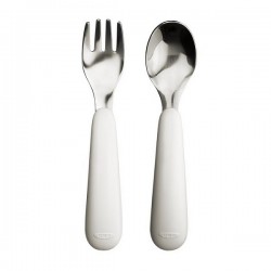 OXO Tot Fork & Spoon Set - Grey