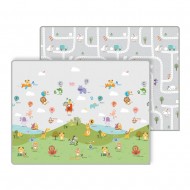 Parklon Prime Living Double-sided Play Mat -Balloon Alphabet + Downtown Duck, 150 x 200 x 1 cm