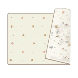 Parklon Prime Living Double-sided Play Mat - Love the Earth + Coco Bear & Rabbit, 150 x 200 x 1 cm