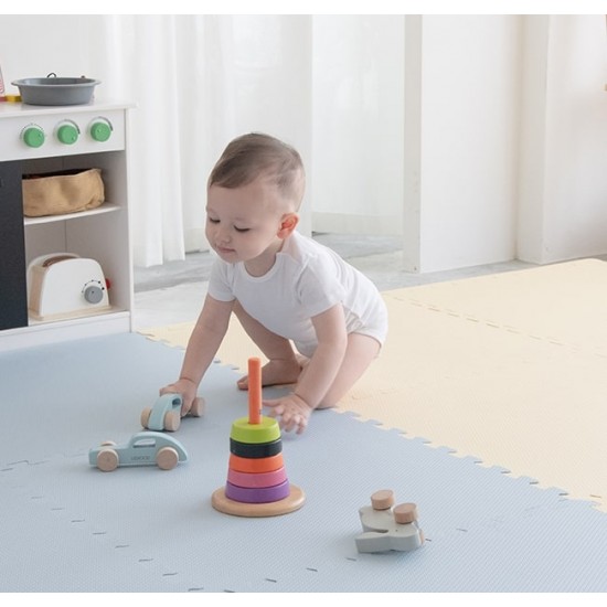 Pato Pato Puzzle Playmat  60 x 60 x 2cm x 6 pcs – Yellow & Blue