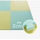 Pato Pato Puzzle Playmat  60 x 60 x 2cm x 6 pcs – Yellow & Mint