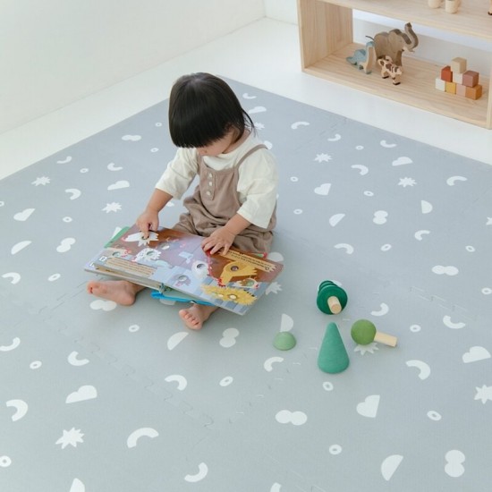 Pato Pato Puzzle Playmat - 60 x 60 x 1.4 cm x 6 pcs - Isle Stone (Grey)
