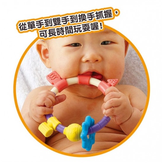 People Shape up Teething Rattle