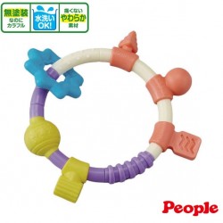 People Shape up Teething Rattle