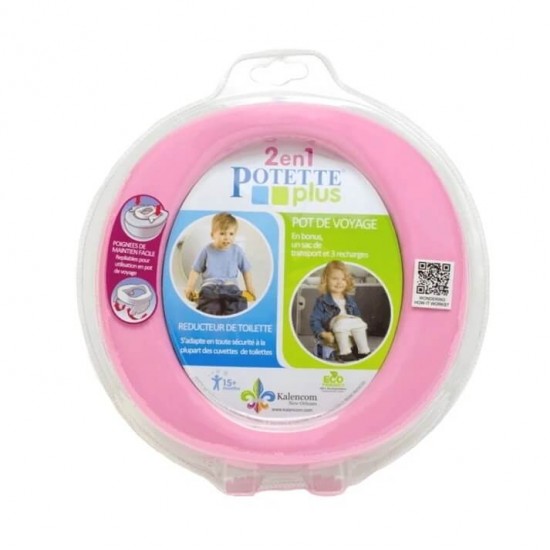 Potette Plus 2-in-1 Foldable Potty - Pink