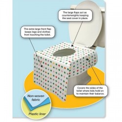 PottyCover Disposable Toilet Cover - 6 pcs
