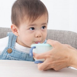 Richell Aquela Straw Training Mug - Blue