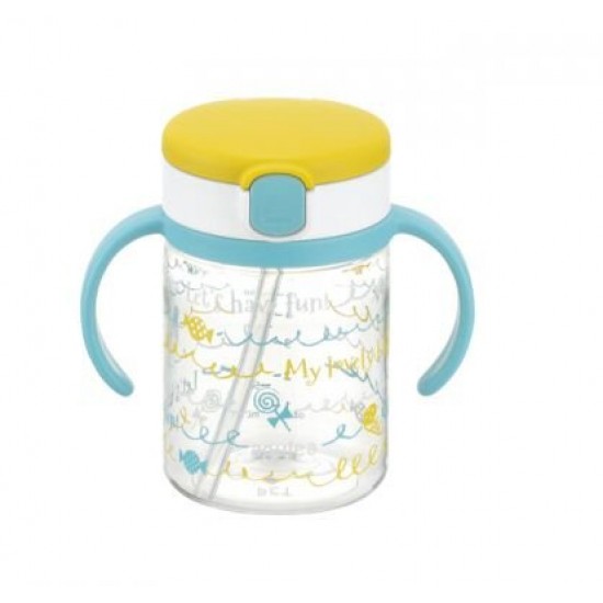 Richell Aquela Straw Training Mug & Clear Straw bottle mug - My Lovely Baby
