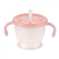 Richell Aquela Straw Training Mug - Pink