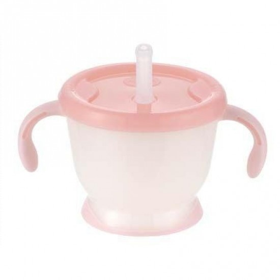 Richell Aquela Straw Training Mug - Pink