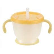 Richell Aquela Straw Training Mug - Yellow