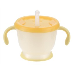 Richell Aquela Straw Training Mug - Yellow