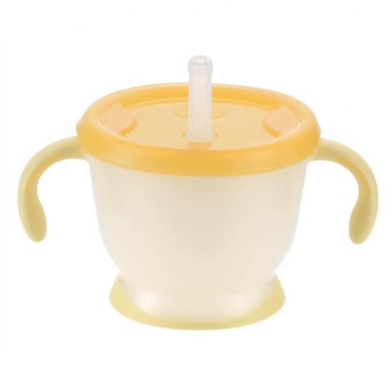 Richell Aquela Straw Training Mug - Yellow