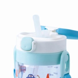Richell aquela straw bottle mug - Traffic (200 ml)