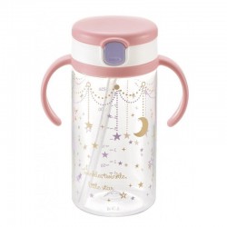 Richell aquela straw bottle mug - Twinkle Star (320 ml)