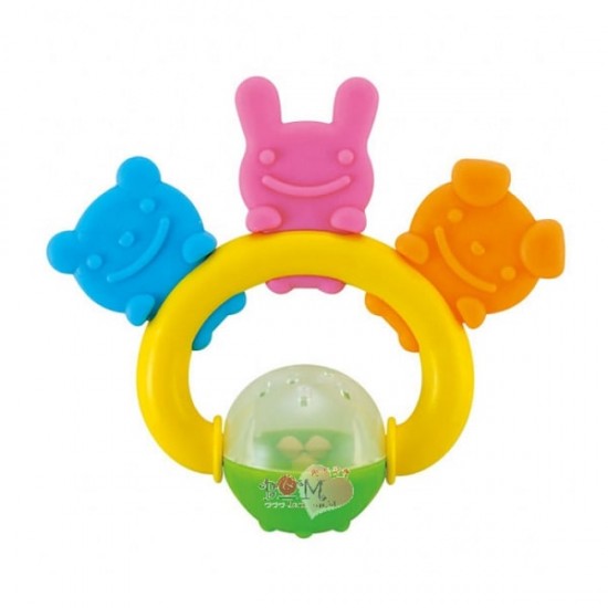 Richell 3 friends Teether & Rattle