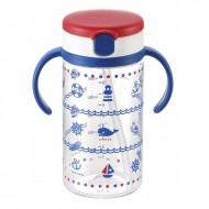Richell aquela straw bottle mug (NB) - 320 ml